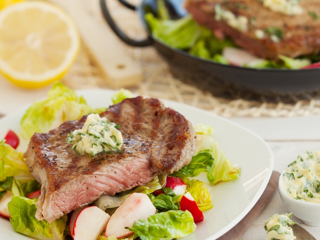 Steak na rímskom šaláte