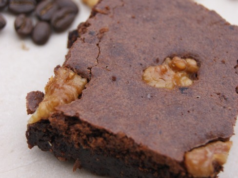 Kávové brownies s whisky