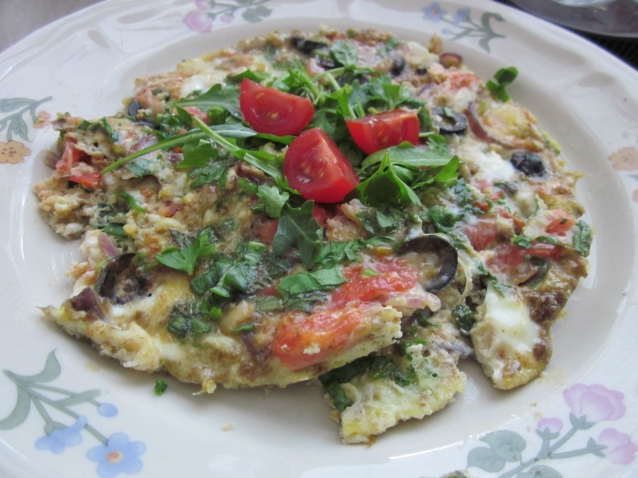 Stredomorská frittata plná byliniek