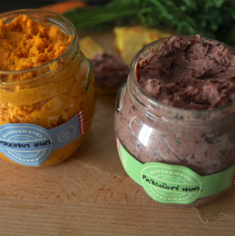 Mrkvov a fazuov hummus so soccou